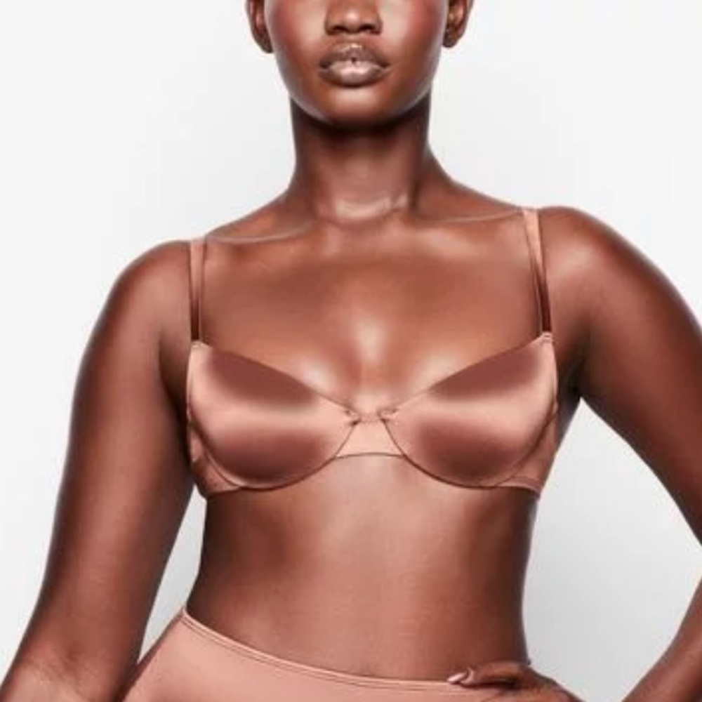 Skims satin stretch unlined bra
